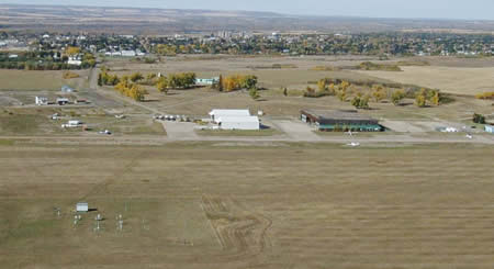 Aerial View of City of North Battleford Airport